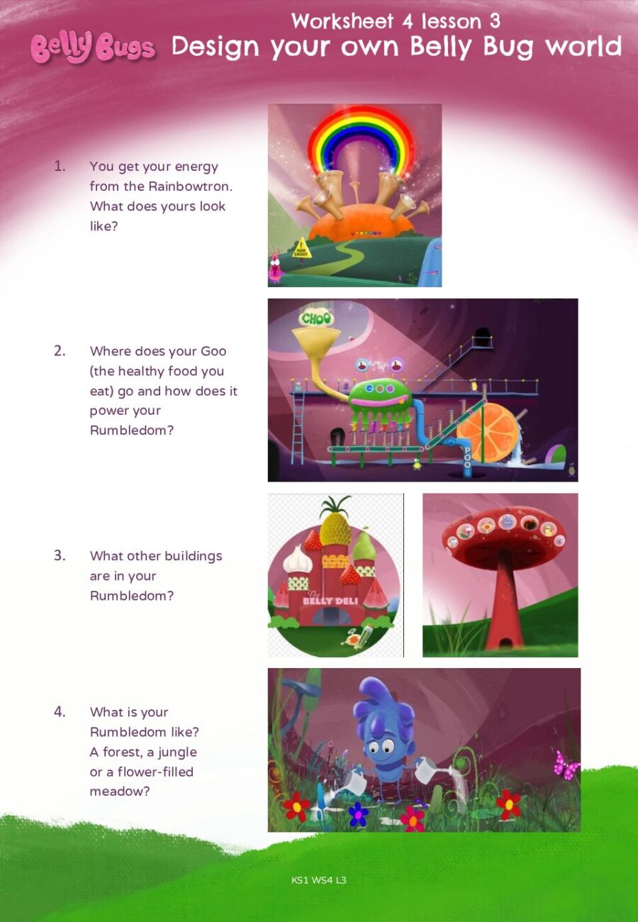 Worksheet 4 Lesson 3 Design Your Own Belly Bug World